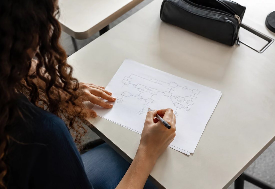Colegas revendo no tablet as anotações do encontro anterior